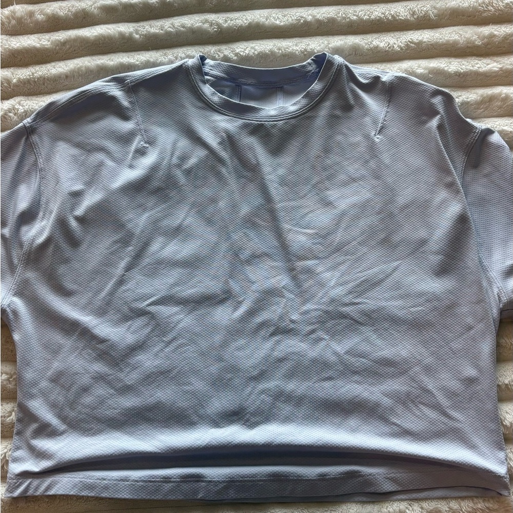 Lululemon Athletica Blue Crop Top